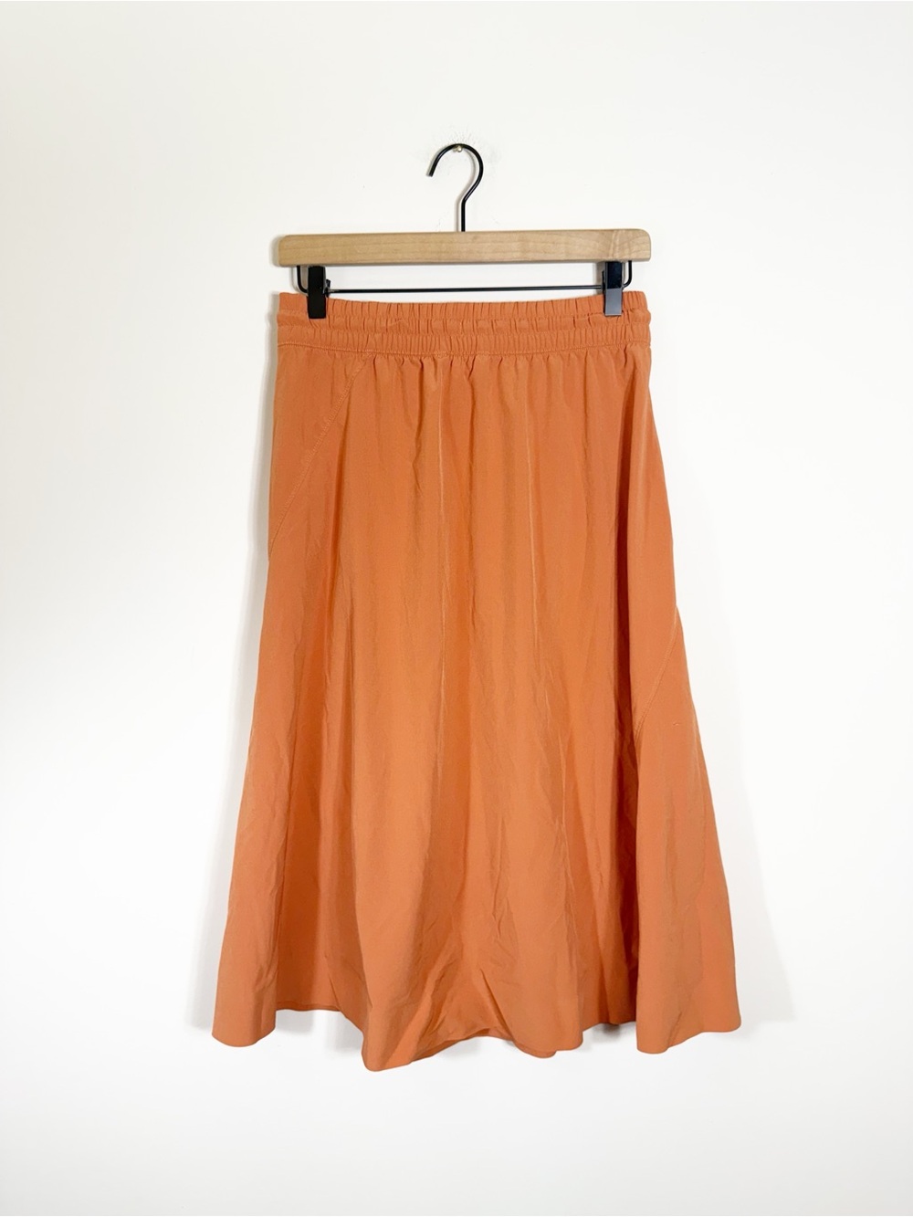 Athleta Arrival Skirt Midi Sunbaked Clay Orange Size 6 - Picture 3 of 7